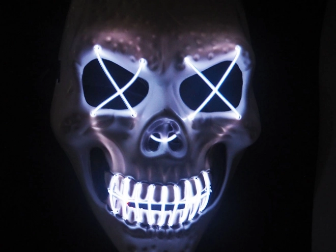 Led Skull Mask Halloween Glowing Party Mask