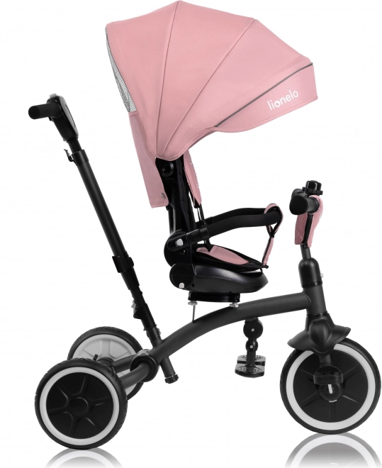 2-in-1 Children's Tricycle by Lionelo - Tris Plus Model in Pink Rose