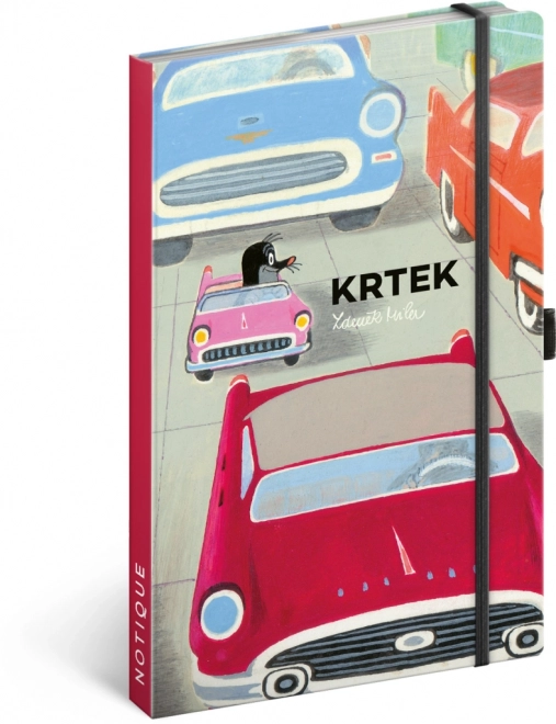 Krtek and Car Lined Notebook