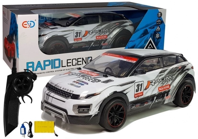 Remote Control Racing Car 1:10 White