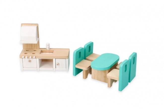 Scandinavian Style Dollhouse Furniture Set