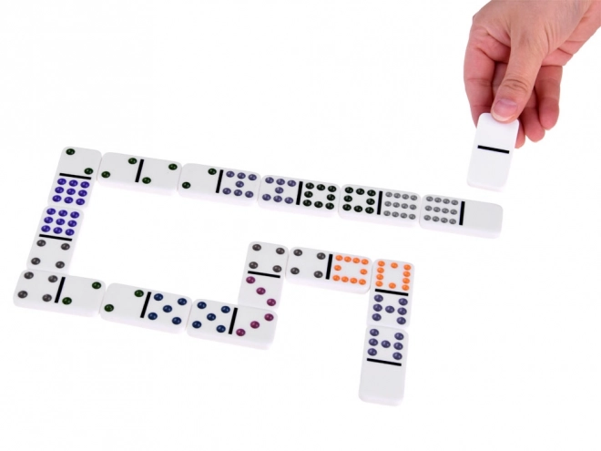 Domino and Mexican Train Game Set with Metal Case