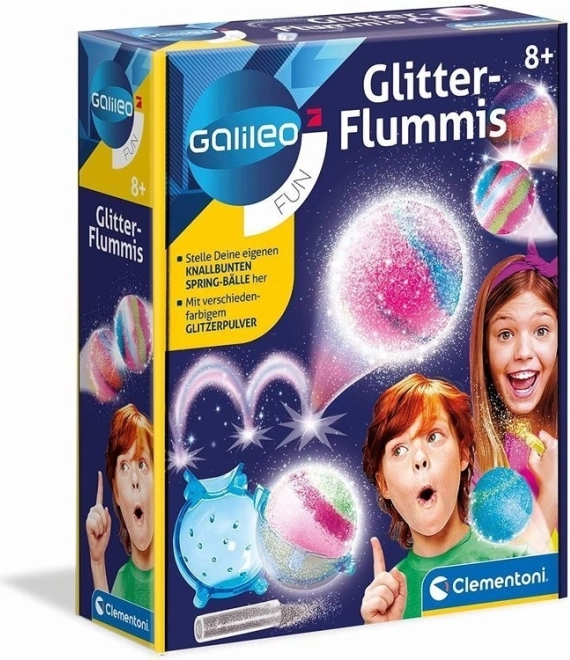 Clementoni mini laboratorium – skøre glitrende hoppebolde (CZ)