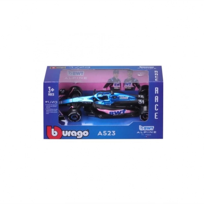 Bburago F1 Alpine Team 2023 Esteban Ocon Diecast Model