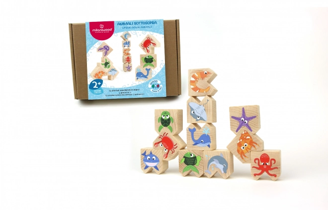 Wooden Balancing Game - Sea Animals