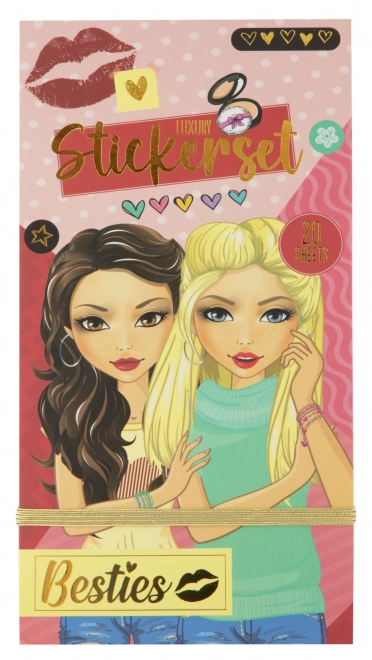 Sada samolepek luxury besties