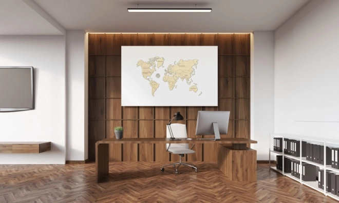 Wooden 3D World Map Puzzle