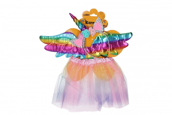 Unicorn Carnival Set with Colorful Wings