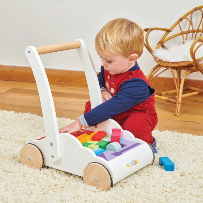 Le Toy Van Petilou Rainbow Block Cart