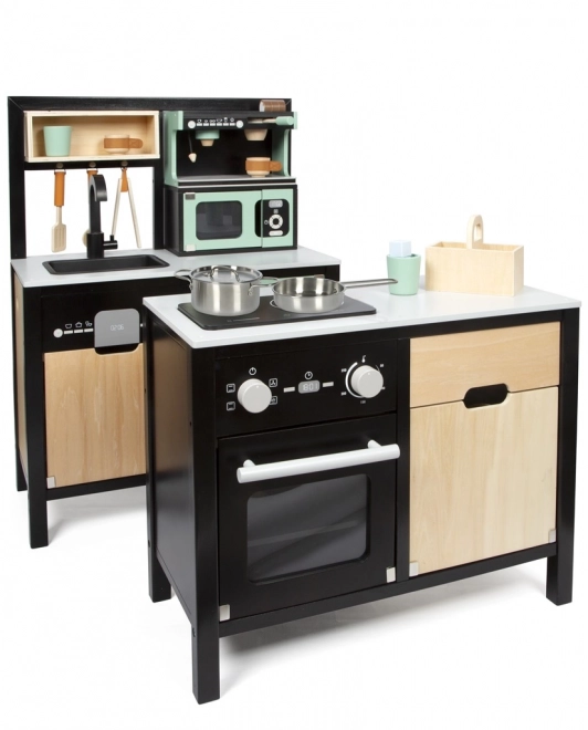 children's industrial kitchen with island