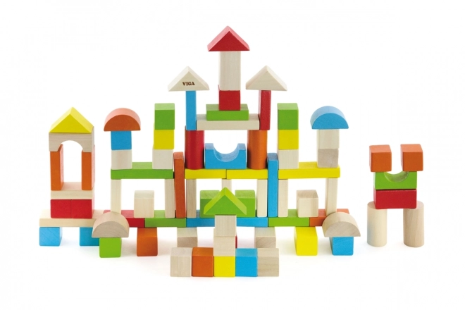 Wooden Building Blocks Set