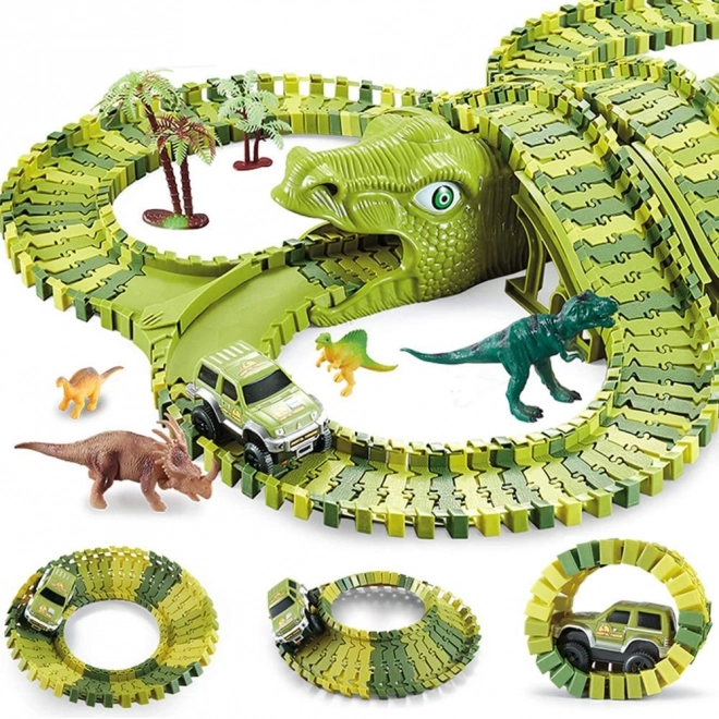 Dinosaur Park Playset with Track and Figures