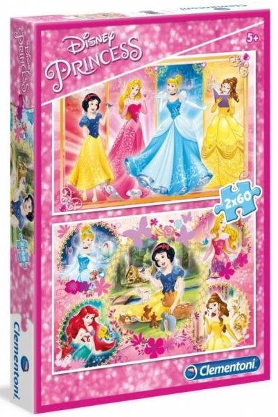 Clementoni Puzzle Disney Princesses: Friends 2x60 Pieces