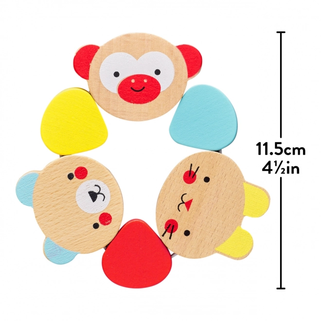 Wooden Animal Teething Toy