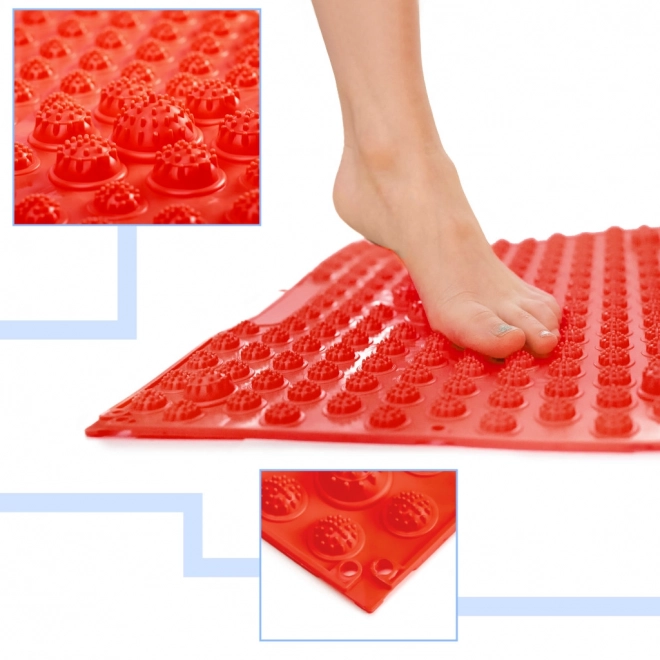 Red Sensory Massage Mat for Children