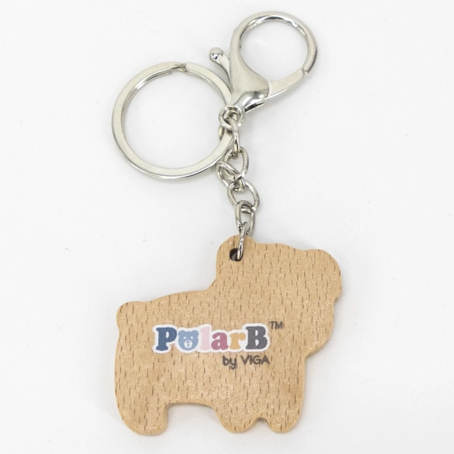 Drevený prívesok Biely medveď PolarB