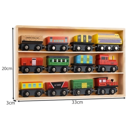 Wooden Toy Train Set