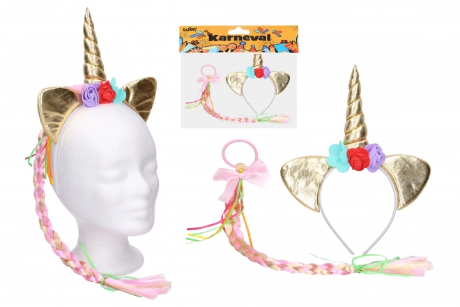 Golden Unicorn Headband