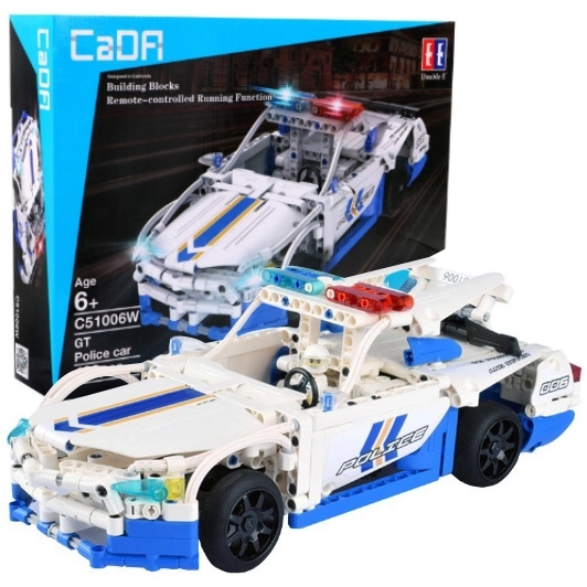 Remote Control Police Car Building Set