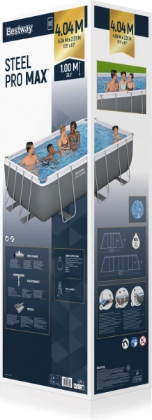 Pool with Stand 404 x 201 x 100 cm Bestway