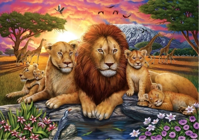 Lion Family 1000-Piece Puzzle