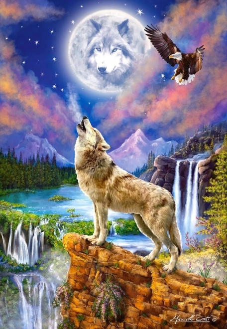 Castorland Puzzle Wolf's Night