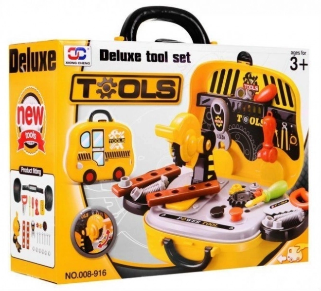 2-in-1 Kids Workshop and Trolley with Tools Set