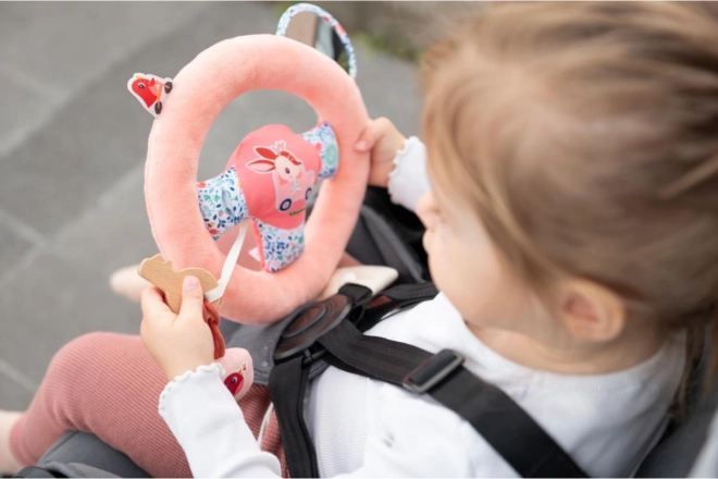 Textile Steering Wheel with Deer Stella by Lilliputiens