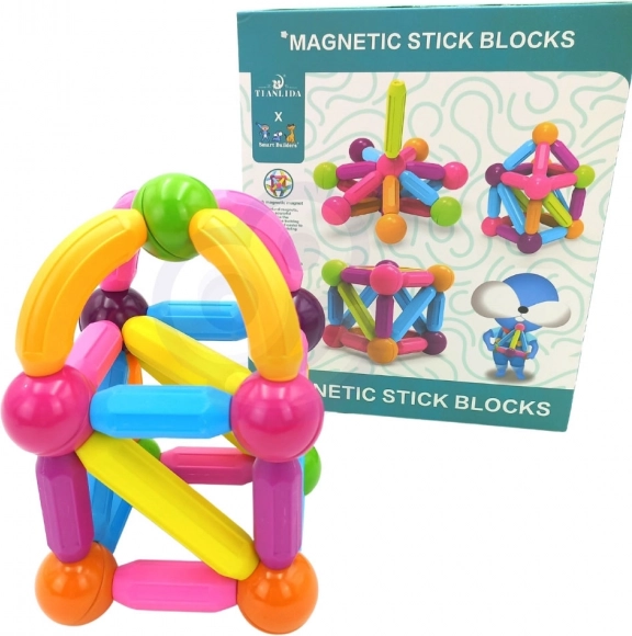 Woopie Magnetic Construction Set Educational Large 28 pcs