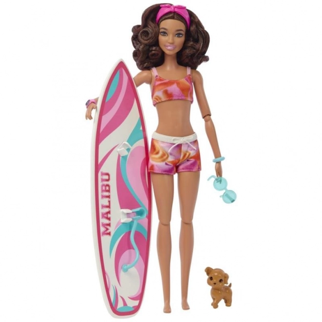 Barbie doll with surfboard