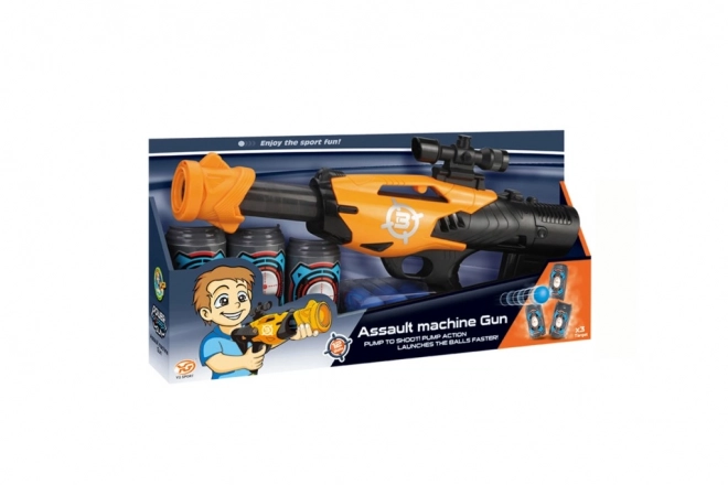 Pistola spara palline di schiuma 42 cm
