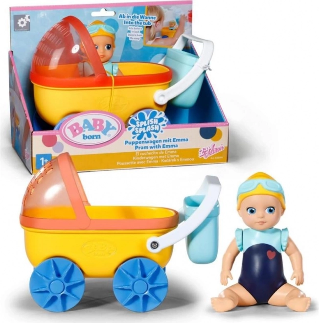 Stroller Splish Splash with BABY born Emma doll