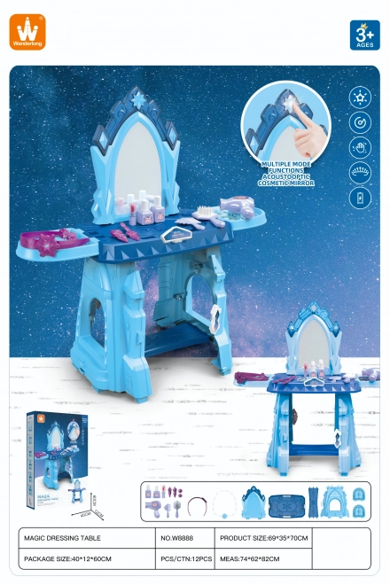 Blue Princess Vanity with Accessories