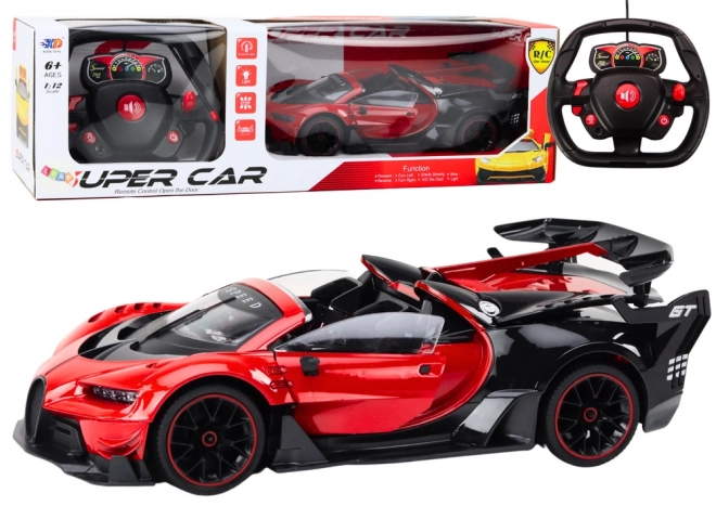 Remote Controlled Red Sports Car with Opening Doors