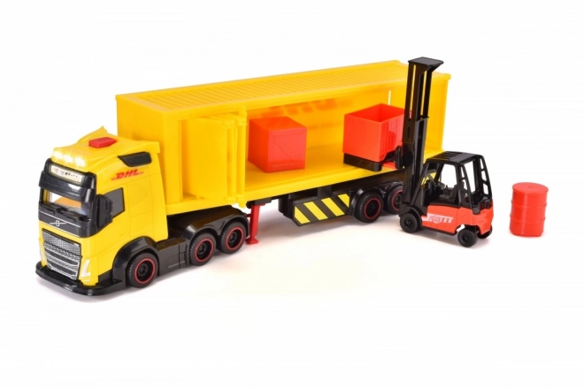 City Transport Truck with Trailer DHL 35 cm