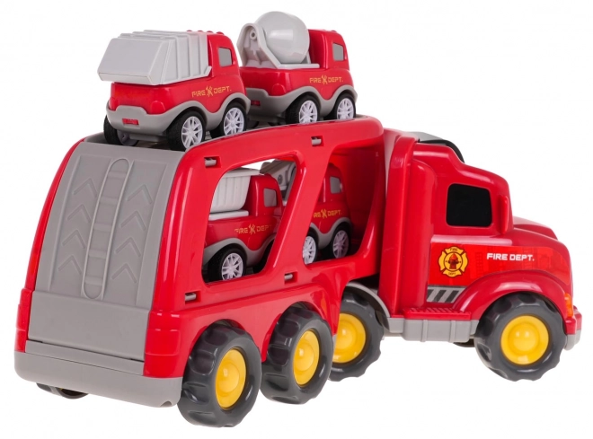 Interactive Tow Truck and Fire Engine Set