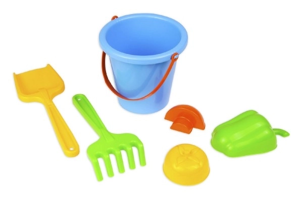 Sand Set with Bucket and Vegetable Moulds