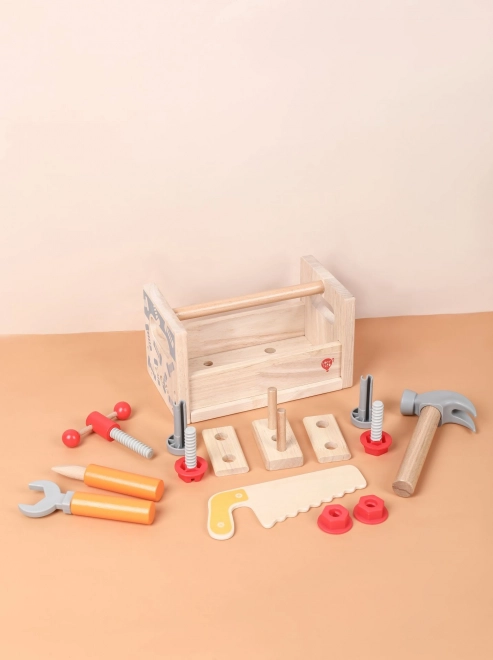 Lucy & Leo Big Carpenter Wooden Tool Set