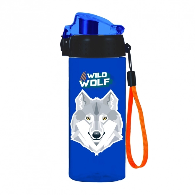 Oxy Click Water Bottle 500ml with Wolf Design