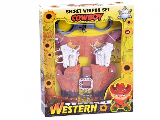 Cowboy Play Set with Sound Effect Revolver