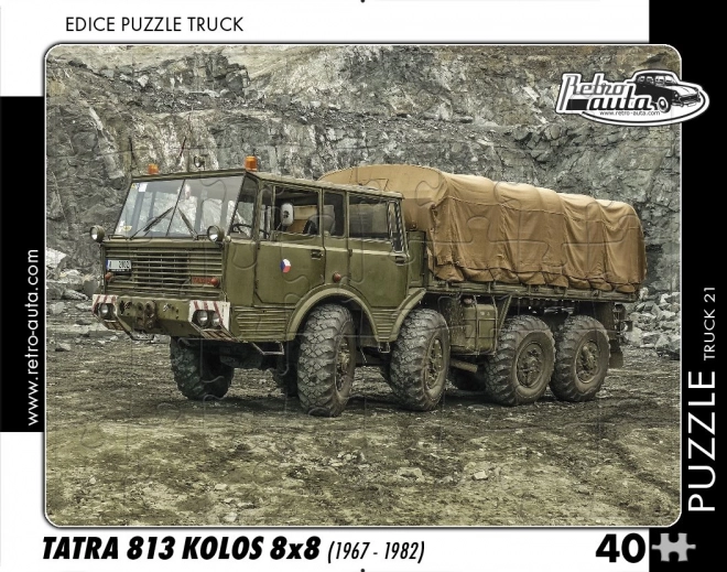 Retro Vehicles Puzzle Truck Tatra 813 Kolos 8x8