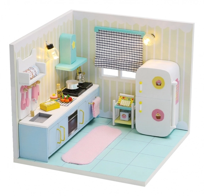 Miniature Dollhouse Happy Kitchen