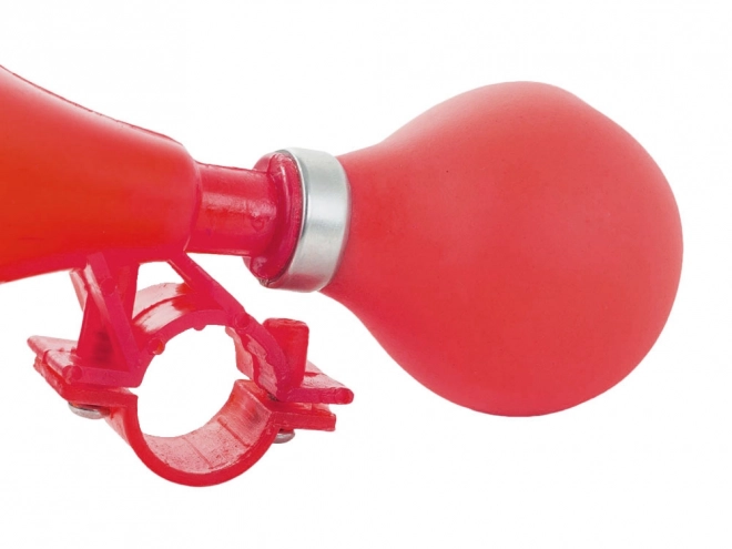 Rotes Fahrradrohr mit Glühbirne