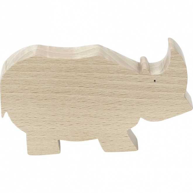 Vilac Wooden Rhinoceros Toy by Francois Pompon