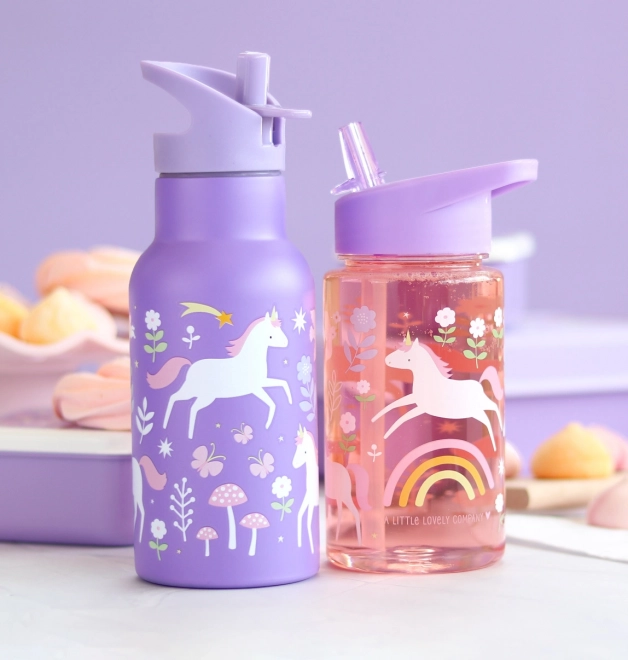 Transparent Unicorns and Rainbow Kids Bottle