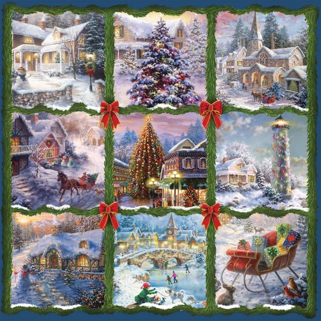 Alipson Square Puzzle Christmas Collage 1000 Pieces