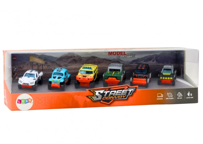 Set of Metal Off-Road Cars