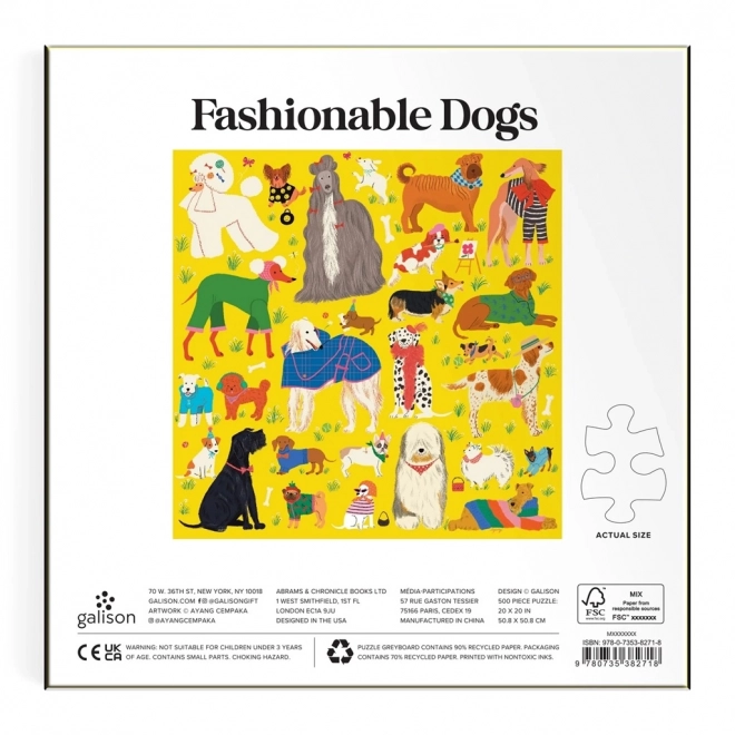 Stylish Dogs Puzzle by Galison