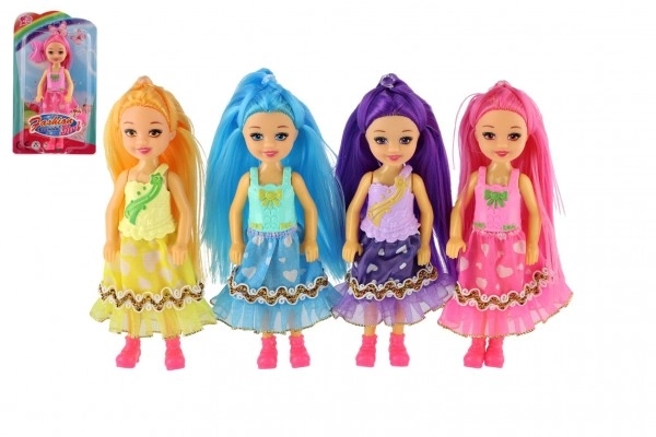 Doll with Colorful Hair and Clip