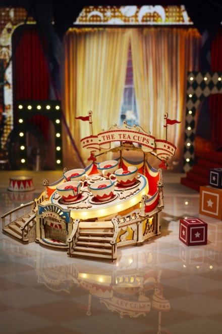 Robotics 3D Puzzle Music Box - Teacup Carousel